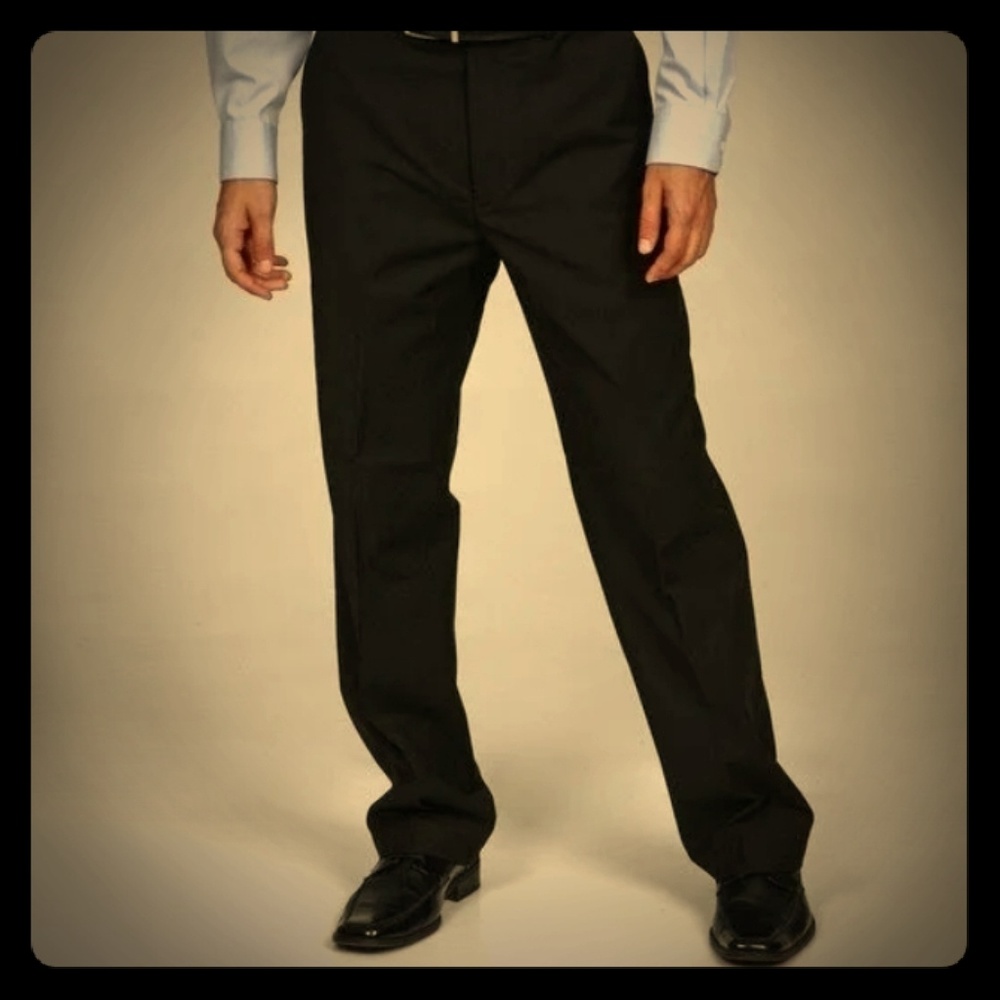 Elite by Eddie Domani Men's black dress pants